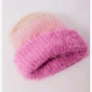 Free People Pink Fuzzy Hat - new